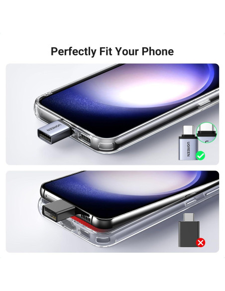 Adaptador USB a USB C UGREEN 10Gbps Gris 2 Pack Adaptador USB a USB C UGREEN 10Gbps Gris 2 Pack