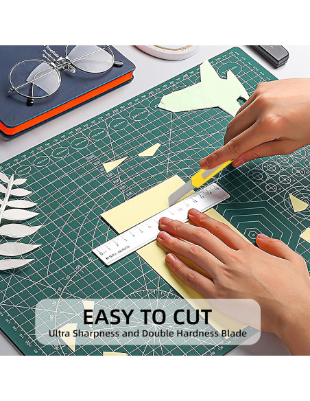 Cuchillos Utilitarios Htaexpu 4 Pcs Retráctiles 12.95 cm