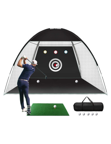 Red de Golf SASRL 10x2.13m Plegable con Alfombrilla