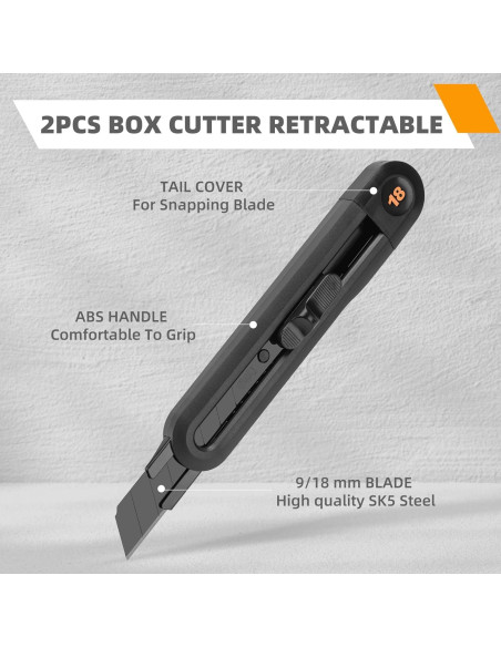 Set de 3 Cuchillos Utilitarios Deli - Cortadores de Cajas Set de 3 Cuchillos Utilitarios Deli - Cortadores de Cajas