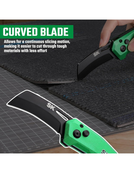 Cuchillo Utility Plegable SK Hawkbill D2 Hoja Curvada 19cm Cuchillo Utility Plegable SK Hawkbill D2 Hoja Curvada 19cm