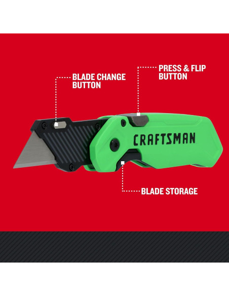 Cuchillo de Utilidad Plegable CRAFTSMAN CMHT10352 119g Cuchillo de Utilidad Plegable CRAFTSMAN CMHT10352 119g