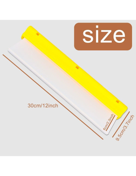 Raspador de Coche CHANHOO 30 cm Silicona Amarillo Limpiador Raspador de Coche CHANHOO 30 cm Silicona Amarillo Limpiador