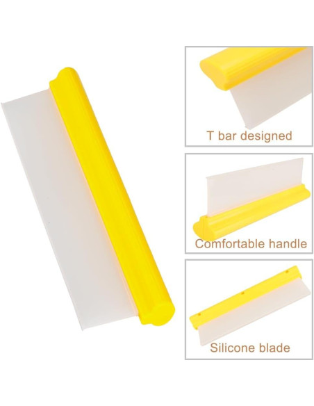 Raspador de Coche CHANHOO 30 cm Silicona Amarillo Limpiador Raspador de Coche CHANHOO 30 cm Silicona Amarillo Limpiador