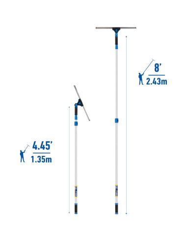 Limpiaparabrisas Profesional Unger 18" con Palo 2.44m