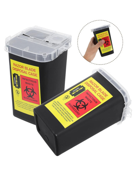 Caja de Almacenamiento de Cuchillas de Afeitar FOMIYES 2pcs Caja de Almacenamiento de Cuchillas de Afeitar FOMIYES 2pcs