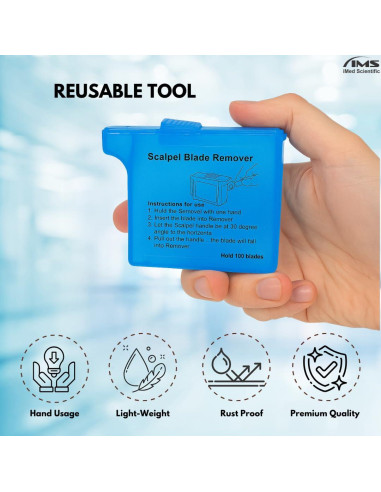 Caja de Plástico IMEDS para Remover Cuchillas de Bisturí