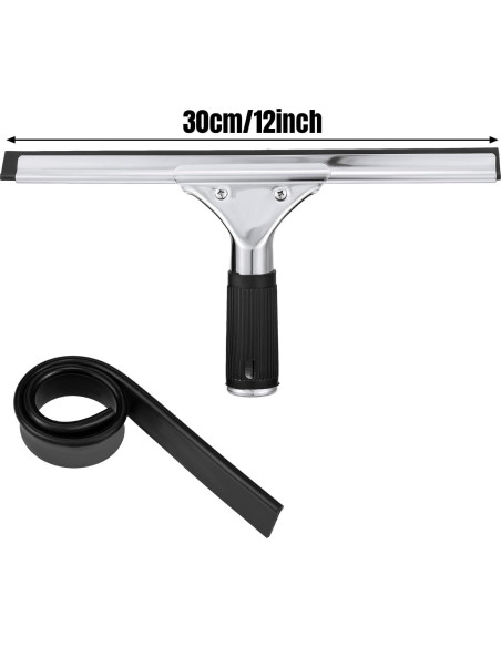 Juego de Limpiaparabrisas de Ventana Yoande 30 cm Acero Inoxidable Juego de Limpiaparabrisas de Ventana Yoande 30 cm Acero Inoxidable
