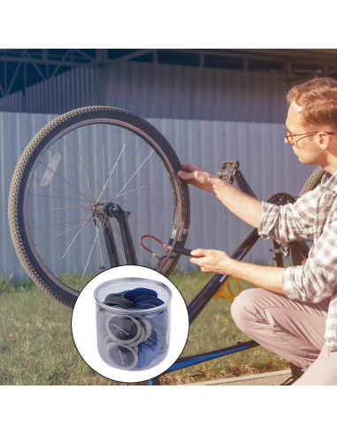 Kit de Parches de Reparación de Neumáticos Lwuey 120PCS 43mm