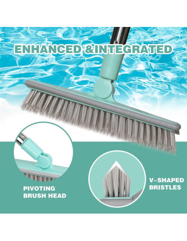 Cepillo de limpieza de lechada Bryquelin 63" ajustable