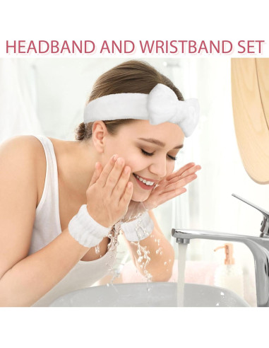 Conjunto de diadema y pulseras Fmeida Spa - Amarillo, 3 piezas