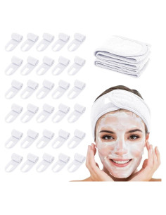 30 Bandas de Cabeza Spa JACYUIG Ajustables para Cuidado Facial