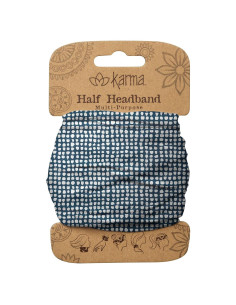 Diadema de Tela Karma para Mujeres - Estilo Navy Dots - 100% Poliéster