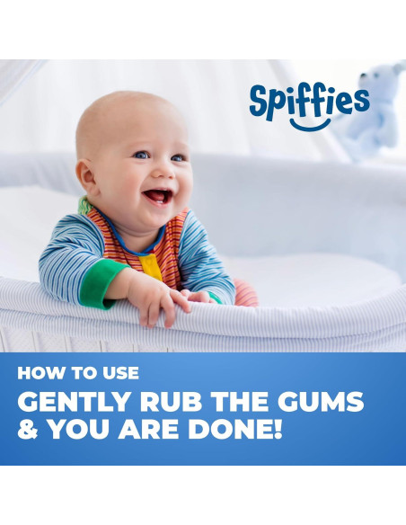 Toallitas Dentales Spiffies para Bebés - Sabor Uva, 20 Unidades Toallitas Dentales Spiffies para Bebés - Sabor Uva, 20 Unidades