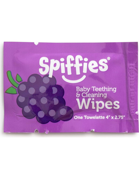 Toallitas Dentales Spiffies para Bebés - Sabor Uva, 20 Unidades Toallitas Dentales Spiffies para Bebés - Sabor Uva, 20 Unidades