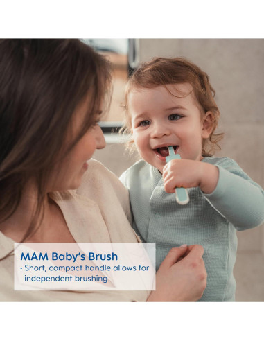 Set de Cepillos de Dientes para Bebés MAM - 1 Cuenta, Azul