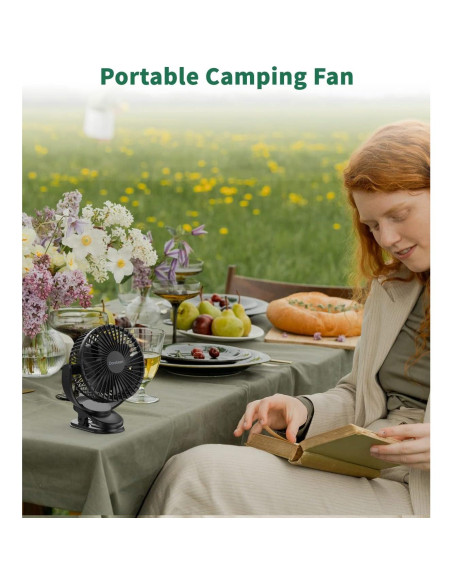 Ventilador Portátil Clip Dorobeen Recargable 3 Velocidades Ventilador Portátil Clip Dorobeen Recargable 3 Velocidades