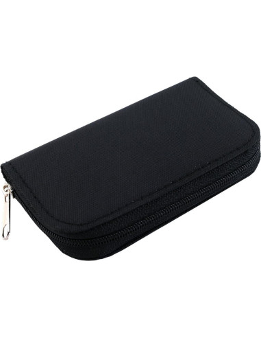 Funda para Tarjetas de Memoria Mixtecc 2-Pack Negra 22 Bolsillos