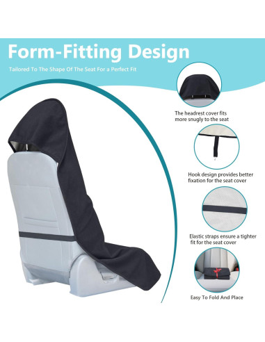 Fundas de Asiento de Coche Teuaktty Universales Impermeables