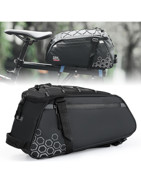Bolsa de Maletero KEMIMOTO 13L Resistente al Agua para Bicicleta Bolsa de Maletero KEMIMOTO 13L Resistente al Agua para Bicicleta