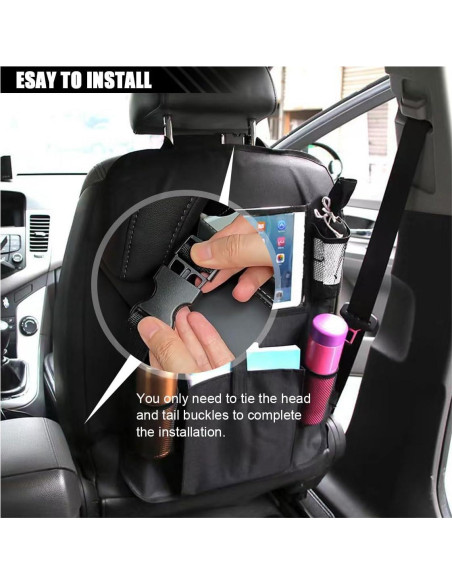Organizador de Asiento Trasero de Coche SMILFUY 2PCS con Soporte para Tableta Organizador de Asiento Trasero de Coche SMILFUY 2PCS con Soporte para Tableta