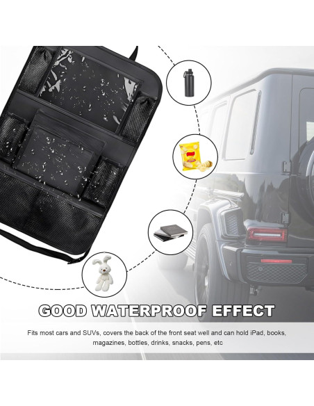 Organizador de Asiento Trasero de Coche NYTKL 2PCS Impermeable Organizador de Asiento Trasero de Coche NYTKL 2PCS Impermeable