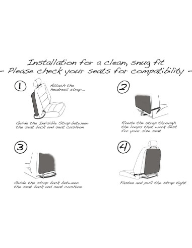 Protector de Asiento de Lujo TIKE SMART con Bolsillo Malla - Gris