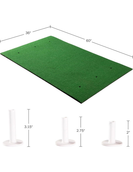 Alfombra de Golf Wakeman 1,52x0,91m con 6 Tees Alfombra de Golf Wakeman 1,52x0,91m con 6 Tees