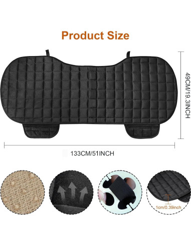 Funda de Asiento Trasero de Coche OEMASSIVE Antideslizante