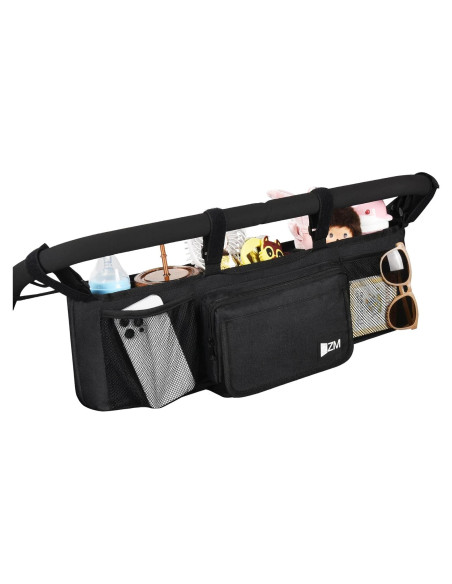 Organizador Doble para Carriola ZZM Nylon Premium 6 Compartimentos Organizador Doble para Carriola ZZM Nylon Premium 6 Compartimentos