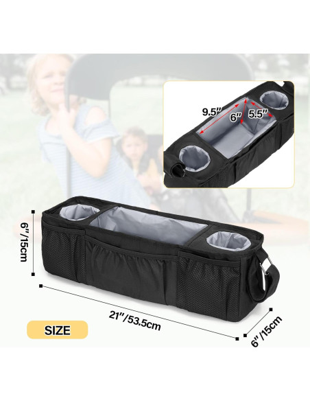 Consola para Padres de Carro Wonderfold W4 y Keenz 7S+, Negro Consola para Padres de Carro Wonderfold W4 y Keenz 7S+, Negro