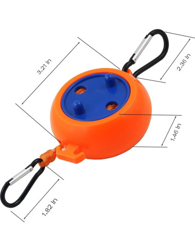Cuerda de Ropa de Camping Qiviluto 9.75 m con Pinzas y Hebillas