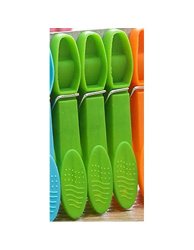 Pinzas de Ropa DurReus 24 Piezas Plástico Verde 7.3 cm