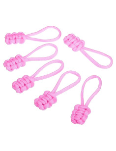 Tiradores de Cremallera PATIKIL 6 Piezas Nylon Rosa