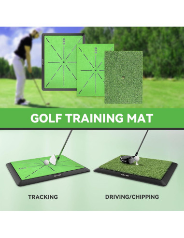 Alfombrilla de Golf Jspotib 40x30cm con 3 Reemplazos