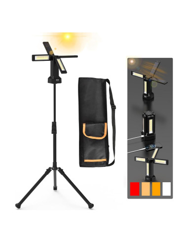 Luz de Trabajo Solar AODOO 13200mAh IP64 Plegable 8000 Lúmenes