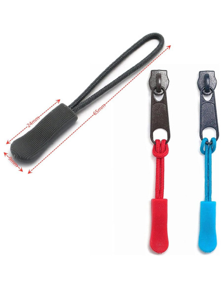 20 Tiradores de Cremallera Nylon Morado Fbshicung 6.5cm 20 Tiradores de Cremallera Nylon Morado Fbshicung 6.5cm