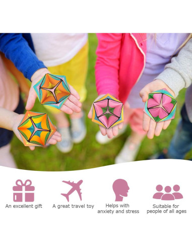 Cubo Antiestrés Threerivers 9.14cm para Niños y Adultos
