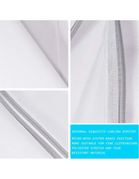 Bolsa de Malla para Lavandería SUERIV 60x60 cm 4 Piezas Bolsa de Malla para Lavandería SUERIV 60x60 cm 4 Piezas