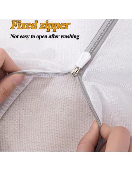 Set de 3 Bolsas de Lavandería de Malla DZZFGVF - Blanco Set de 3 Bolsas de Lavandería de Malla DZZFGVF - Blanco