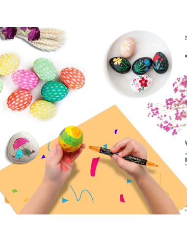 Marcadores de Pintura Acrílica Betem 12 Colores Doble Punta