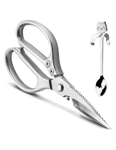 Tijeras de Cocina Multifuncionales LONJYI - Acero Inoxidable 21.3 cm