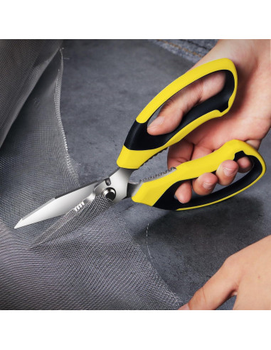 Tijeras Utilitarias BoFuYuan 20 cm Amarillo Acero Inoxidable