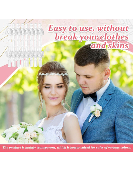 WILLBOND 7 Pares de Imanes Florales para Boutonniere WILLBOND 7 Pares de Imanes Florales para Boutonniere