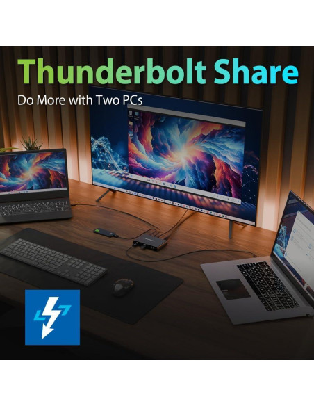 Dock IOGEAR Thunderbolt 4 Mini 8K Doble 4K USB-C 40 Gbps Dock IOGEAR Thunderbolt 4 Mini 8K Doble 4K USB-C 40 Gbps
