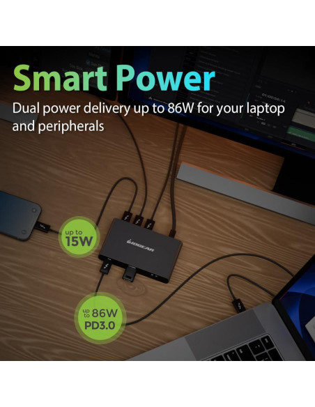Dock IOGEAR Thunderbolt 4 Mini 8K Doble 4K USB-C 40 Gbps Dock IOGEAR Thunderbolt 4 Mini 8K Doble 4K USB-C 40 Gbps
