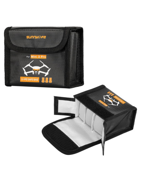 Bolsa Segura para Baterías DJI Mini 4 Pro y Mini 3 Pro Bolsa Segura para Baterías DJI Mini 4 Pro y Mini 3 Pro