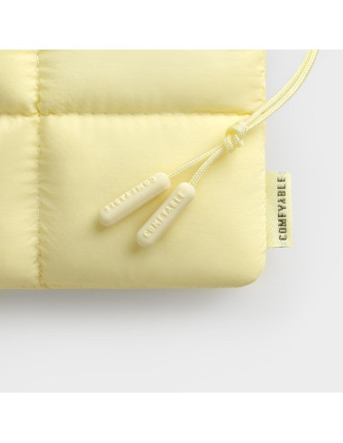 Monedero Puffy Comfyable Amarillo con Ventana para ID