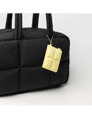 Monedero Puffy Comfyable Amarillo con Ventana para ID