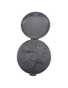 Organizador de Monedas Portátil MUDOR, Estuche Negro para Auto